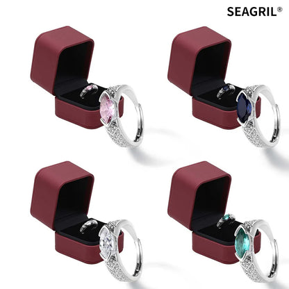 Buy 1 get 1 free-SEAGRIL®Magnetology Moissanite Diamond Ring