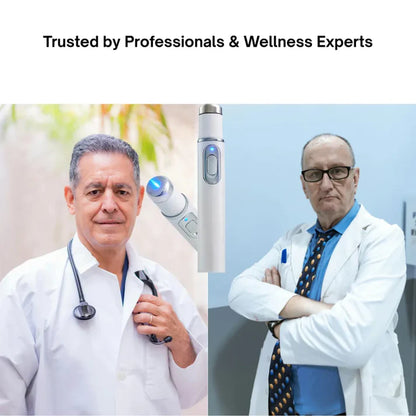 Advanced sonic shock therapy restores penile tissue health, enhances erectile hardness, stamina, and male sexual confidence, and relieves muscle pain, joint stiffness, and tendon discomfort.